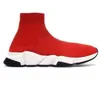 2023 最高品質のスピードトレーナーソックス靴男性の女性のためのトリプル黒、白、赤カジュアルシューズファッションデザイナースニーカーアンクルブーツ