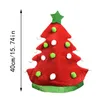 Cappello di Buon Natale Berretti per albero di Natale rosso verde Tessuto in velluto dorato Accessorio per costume di Capodanno per bambini adulti RRE14426