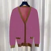 Letter Knits Cardigan Coats For Women Designer Sweaters Modemerk Dames gebreide sweatshirts Kleding