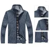 Giacche da uomo 2022 Autunno Inverno Maglione da uomo Cappotto Pelliccia sintetica Lana da uomo Cerniera lavorata a maglia Spessa calda Casual Maglieria Cardigan