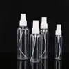 Boş Kozmetik Pet Plastik Sprey Şişe 10-150ml Taşınabilir Parfüm Ambalaj Şişeleri Doldurulabilir Konteyner