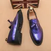 Brogues Laiders Men Shoes Solid Color Pu Round Head منحوتة شرابة أعمال حفل زفاف يوميًا AD214