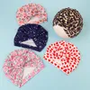 OLD COBBLER Q010# European and American Caps & Hats Parent-child cap Leopard Love Peony Knit Same for Mother and Child Wholesale