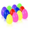 Diğer Festival Parti Malzemeleri 24 12 PCS Dolabled Paskalya Yumurtaları Plastik Renkli Şekerler Çikolata Hediye Oyuncakları Boxes Yumurta Şekl Dekor 5 5cm 220922