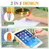 Ballpoint Pens Rubberized Pen With Stylus Tip Stylish Metal Capactive Styli Soft Grip Black Ink For Most Touch Screen Device Bdesybag Am2C6