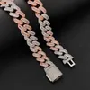 15mm Hip Hop T Cubic Zirconia Tennis Chain 18k Real Gold Plated Graduated Link Necklaces1544196