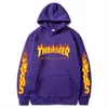 Men Hoodies Sweatshirts European American Popular Brand Thrashes Print Men/women Street Couple Casual Hip Hop Pullover