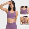 L-306 Cross Back Sports Yoga Stroje Bra High Elastity Collection Auxiliary Piers Gym dla kobiet