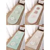 Carpets Nordic Oval Long Carpet Bedroom Non-slip Bedside Area Rug Cute Fluffy Soft Children's Room Floor Mat Living Table Decor