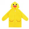 UPS Waterproof Children Raincoats Cartoon Design Baby Summer Rainwear Ponchon 90-130cm Length