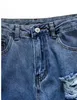 Jeans rectos rasgados jeans no stretch stretch bota cortada de bota casual color s￳lido