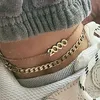 Cavalchi Cuban Link Metal 2000 Anno di nascita Anklet regolabile Summer's Summer's Boho Gift Girl Bracciale Bracciale Bracciale Gioielli