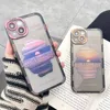 Casos de telefone do p￴r do sol da montanha de neve para iPhone 14 BONITO PROTEￇￃO DO CAMANHA DO SUNRISE TPU TPU SHELL PROPRIE