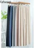 Women's Pants Capris Summer Ice Silk Wide Leg High Waist Straight Beige Lace Up Soft Female Slacks Trousers for 220922