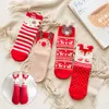 Decora￧￣o de meias de algod￣o para festa de natal para ornamentos de natal presentes de natal Navidad Natal Decor Socks Novo Ano Novo