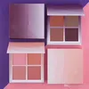 Makeup Peye Shadow Blush 4 Colors Palette 2 Style Highlighter Blush Kit