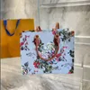 狡猾な ONTHEGO ルイ豪華なデザイナーバッグ女性花植物印刷トートバッグショルダー複合バッグハンドバッグショッピングハンドバッグショルダートート