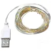 Bandes de fil de cuivre lumières chaîne étanche LED perles USB lampe Rechargeable arbre de noël guirlande décoration de fête de mariage