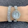 L￤nkarmband tirim lyxig kubik zirkonkristall rund armband l￥ng klocka f￶r br￶llopslagring charm dubai mode smycken ankomster
