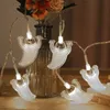 Altre forniture per feste festive 1/5 m Zucca di Halloween Fantasma Led Stringa di luci 10 LED Pipistrello Zucca Horror Festival Happy Decor 220922