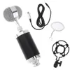 Yrke Cy-F2000 kondensorljudinspelning Mikrofon med chockfäste för radio Braodcast / Singing Recording / KTV Karaoke
