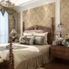 Carte da parati American Big Flower Restaurant Villa Background Wall Seamless Camera da letto europea Corridoio Corridoio AB Tessuto di rivestimento