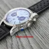 BLS relógios 41mm tempo superior A23311121C1X1 Aço inoxidável ETA7750 Cronógrafo automático masculino Relógio gelo Dial Blue Dial Leather Gents Avanadores de pulseiras