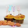 Autres Fournitures De Fête D'événement 5 Pièces De Carte De Gâteau De Lapin Décoration De Cupcake Thème De Pâques Creative Enfants Anniversaire 220922