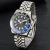 Mens automatic Mechanical Watches montre de luxe full stainless steel Ceramic Sapphire glass