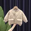 Kids Sportswear Winter New Baby Girl Clothes Children Fashion Solid Thick Jacket Toddler Casual Costume Infant Cotton Boys Coat7357598