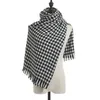 Len￧os designer malha de outono winter feminino len￧o houndstooth quente len￧os de cashmere shawls marca de luxo pesco￧o bandana pashmina 220922