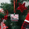 PVC ناعمة من المطاط ديكور عيد الميلاد لطيف عيد الميلاد زخرفة حمراء منقوشة سانتا كلوز قلادة ديي اسم صورة إطار عيد الميلاد شجرة الحلي الهدايا wly935
