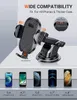 حامل هاتف السيارة Sucker Sucker Phone Mount Stand GPS Telefon Mobile Cell Support for Xiaomi Huawei iPhone 12 11 Pro Max X 7 8 Plus