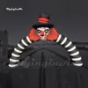 Outdoor Halloween Arch Inflatable Clown Archway 6m Airblown Hallowmas Entrance Gate With Evil Clown Head For Festival Decoration