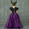 Speciella tillf￤llen flickor tutu kl￤nning maleficent ond drottning kl￤nning och horn halloween cosplay h￤xdr￤kt f￶r barn barn julfest 220922