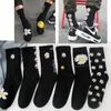 Meias masculinas Homens homens Daisy Coréia engraçada Long preto legal Harajuku Hip Hop Cotton Skateboard Trend