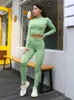 Women's Two Piece Pants 2-Piece Set Tracksuit Woman Solid Color Sexy Sports Jogger Sets 2022 Autumn Fitness Party Club Outfits Wholesale