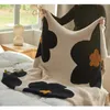 Blankets Korean Kawaii Carpet Decoration Flower Blanket Bedroom Sofa Leisure Office Single Tapestry Throw