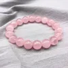 Charm Bracelets Natural Stone Solid Color Temperament Lucky Round Beads Elastic Cord Women Crystal Bracelet Korean Style Hand Ring