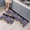 Tapetes simples estilo nórdico anti-deslizamento de marmoreado tapete de tapete de tapete decoração de casa banheira tapete de tapete de tira longa anti-torclante moderno