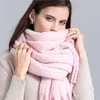 Szaliki szalik zimowy kobiety kaszmirowe ciepłe paszmina solidne kobiety gęste miękkie bufanda duże frędzle szal długa ukradła 220922