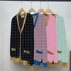 Letter Knits Cardigan Coats For Women Designer Sweaters Modemerk Dames gebreide sweatshirts Kleding