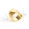 Top Minimalist Large Stainless Steel Ring Female Personality Copper Ring Cross-Border Accessories