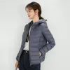 Jaqueta feminina LL feminina curta e fina para ioga, casaco puffer de cor sólida, roupas esportivas de inverno 15 cores S-4XL
