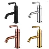 Bathroom Sink Faucets Basin Modern Mixer Tap Rose Gold Black Washbasin Faucet Single Handle Hole Waterfall 2435M