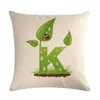 Pillow Home Decor Green Letter Printed Case Throw Pillows Cover For Living Room Decoration TX06