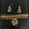 Necklace Earrings Set Moroccan Wedding Jewelry Arab Gown Waist Chain Bridal Hair Tassel Women's
