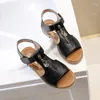 Сандалии летние женские туфли 2022 с темпераментом, студент-матч-студент, крючок и петль