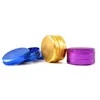 Smoking Accessories 60mm herb grinders 3 parts Six Angle type aluminum alloy Grinder metal smoke set