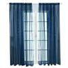 Rideau haut transparent pour salon chambre moderne ruban étoile impression polyester Tulle fenêtre rideaux décoration maison 2022